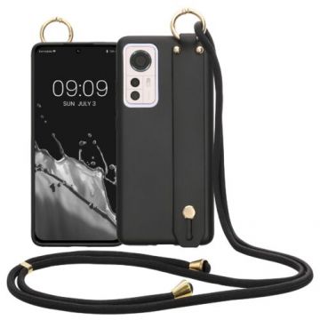 Husa Kwmobile pentru Xiaomi 12/12X, Silicon, Negru, 58200.01