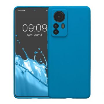 Husa Kwmobile pentru Xiaomi 12 Pro, Silicon, Albastru, 57936.224