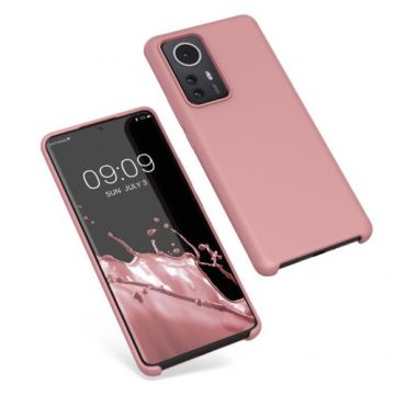 Husa Kwmobile pentru Xiaomi 12 Pro, Silicon, Roz, 57937.193