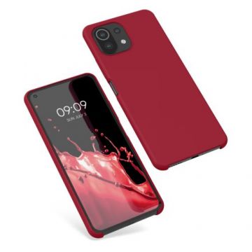 Husa Kwmobile pentru Xiaomi Mi 11 Lite 5G/11 Lite 5G NE, Silicon, Rosu, 54730.229