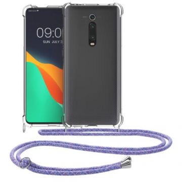 Husa Kwmobile pentru Xiaomi Mi 9T Pro/Redmi K20 Pro, Silicon, Transparent/Mov, 49533.108