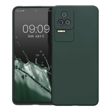 Husa Kwmobile pentru Xiaomi Poco F4, Silicon, Verde, 59236.169