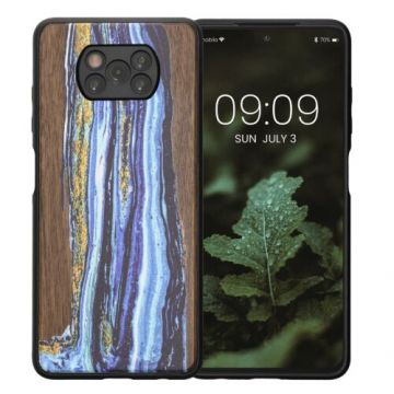 Husa Kwmobile pentru Xiaomi Poco X3 NFC/Poco X3 Pro, Lemn, Multicolor, 55081.07