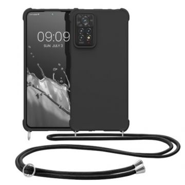 Husa Kwmobile pentru Xiaomi Redmi Note 11 Pro Plus 5G, Silicon, Negru, 58911.01