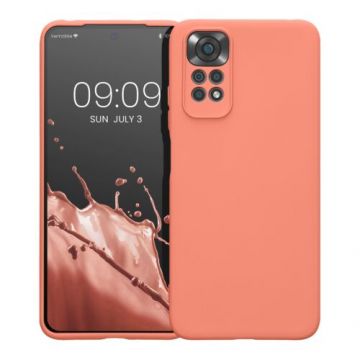 Husa Kwmobile pentru Xiaomi Redmi Note 11/Redmi Note 11s, Silicon, Coral, 57918.103