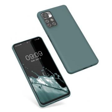 Husa Kwmobile pentru Xiaomi Redmi Note 11S 5G/Poco M4 Pro 5G, Silicon, Verde, 57024.171