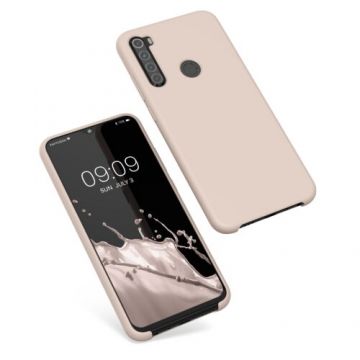 Husa Kwmobile pentru Xiaomi Redmi Note 8, Silicon, Crem, 50186.10