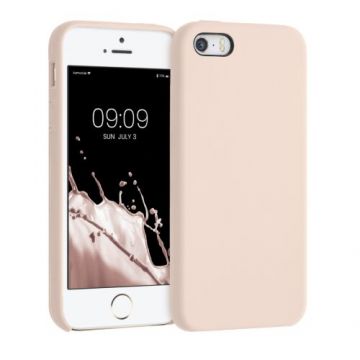 Husa pentru Apple iPhone 5s/iPhone SE, Silicon, Crem, 42766.225, Kwmobile