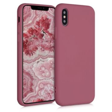 Husa pentru Apple iPhone X/iPhone XS, Silicon, Roz, 52975.167