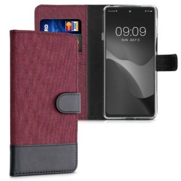 Husa pentru Motorola Edge 20, Textil, Rosu, 56054.20, Kwmobile