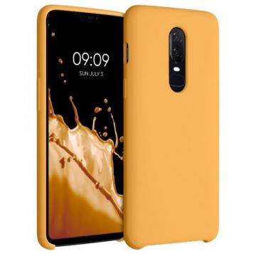 Husa pentru OnePlus 6, Silicon, Galben, 46122.217