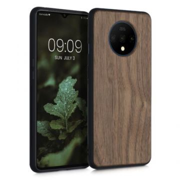 Husa pentru OnePlus 7T, Lemn, Maro, 50804.18, Kwmobile