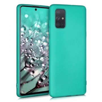 Husa pentru Samsung Galaxy A71, Silicon, Verde, 51213.128