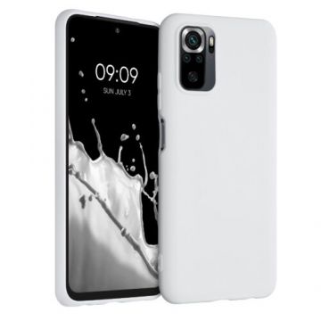 Husa pentru Xiaomi Redmi Note 10/Redmi Note 10S, Silicon, Alb, 54541.48