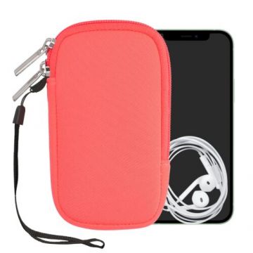 Husa Universala Kwmobile marime XS - 4 inch, Neopren, Coral, 46188.32.103