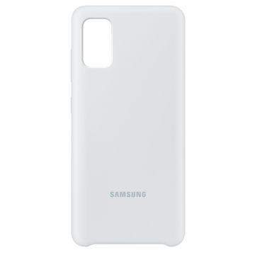 Capac protectie spate Samsung Silicone Cover pentru Galaxy A41 (2020) White
