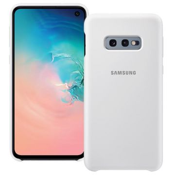 Capac protectie spate Samsung Silicone Cover pentru Galaxy S10e (G970F) White