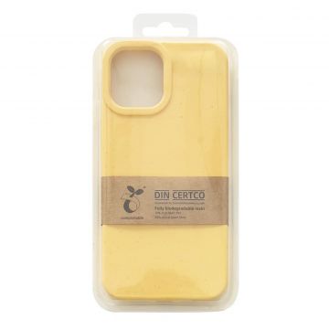 Carcasa biodegradabila Eco Shell compatibila cu iPhone 14 Pro Max Yellow