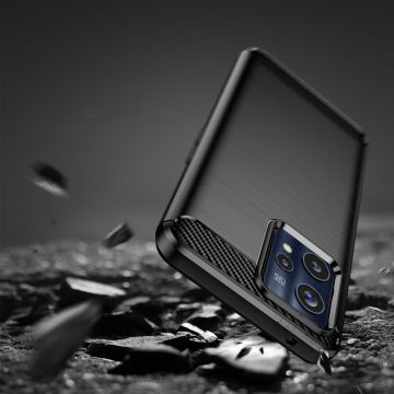 Carcasa Flexible Carbon compatibila cu Realme 9 Pro Plus Black