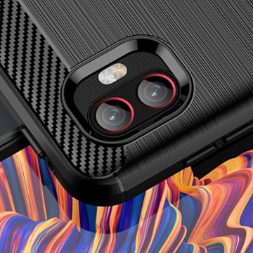Carcasa Flexible Carbon compatibila cu Samsung Galaxy Xcover 6 Pro Black