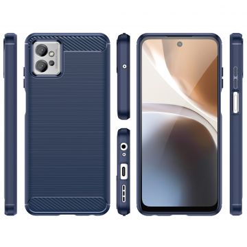 Carcasa Flexible Carbon compatibila cu Xiaomi Poco F4 5G Blue