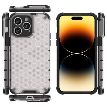 Carcasa Honeycomb compatibila cu iPhone 14 Pro Clear