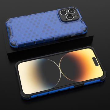 Carcasa Honeycomb compatibila cu iPhone 14 Pro Max Blue