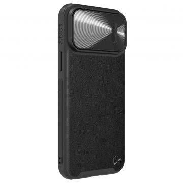 Carcasa Nillkin Cam Shield Leather S compatibila cu iPhone 14 Pro Max Black