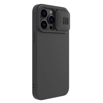 Carcasa Nillkin Cam Shield Silicone MagSafe compatibila cu iPhone 14 Pro Max Black