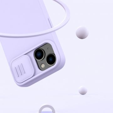 Carcasa Nillkin Cam Shield Silicone MagSafe compatibila cu iPhone 14 Purple
