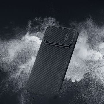 Carcasa Nillkin Synthetic Fiber S compatibila cu iPhone 14 Pro Max Black