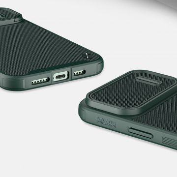 Carcasa Nillkin Textured S compatibila cu iPhone 14 Pro Max Green