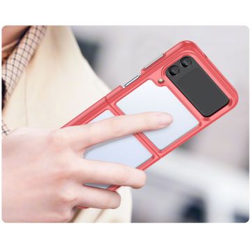 Carcasa Outer Space compatibila cu Samsung Galaxy Z Flip 3 5G Red