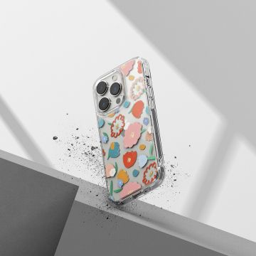 Carcasa Ringke Fusion compatibila cu iPhone 14 Pro Floral
