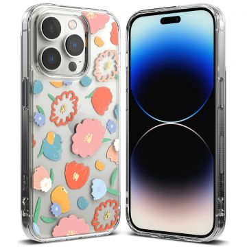 Carcasa Ringke Fusion compatibila cu iPhone 14 Pro Max Floral