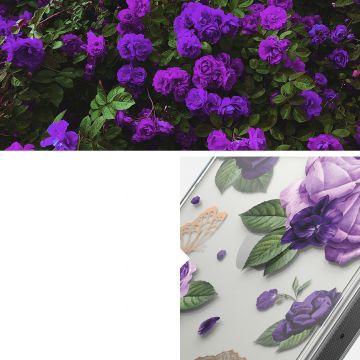 Carcasa Ringke Fusion compatibila cu iPhone 14 Pro Max Purple Rose