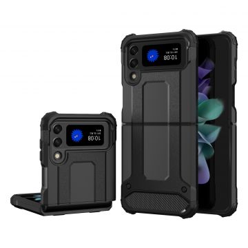 Carcasa Rugged Hybrid Armor compatibila cu Samsung Galaxy Z Flip 3 5G Black