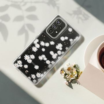 Carcasa Spigen Cecile compatibila cu Samsung Galaxy A53 5G White Daisy