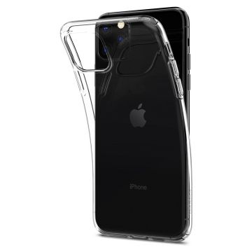 Carcasa Spigen Liquid Crystal compatibila cu iPhone 11 Pro Crystal Clear