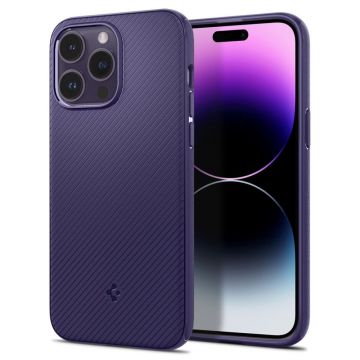 Carcasa Spigen Mag Armor compatibila cu iPhone 14 Pro Deep Purple