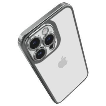 Carcasa Spigen Optik Crystal compatibila cu iPhone 14 Pro Max Chrome Grey