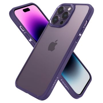 Carcasa Spigen Ultra Hybrid compatibila cu iPhone 14 Pro Deep Purple