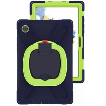 Carcasa TECH-PROTECT X-Armor compatibila cu Samsung Galaxy Tab A8 10.5 inch Navy/Lime