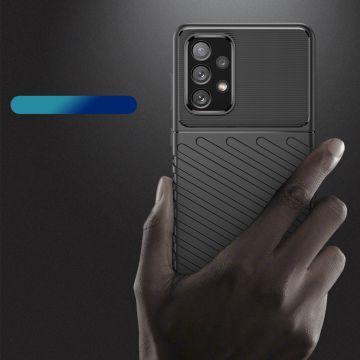 Carcasa Thunder Flexible compatibila cu Samsung Galaxy A73 5G Black