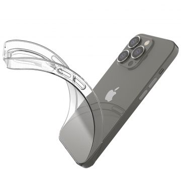 Carcasa Ultra Clear compatibila cu iPhone 14 Pro, TPU, 0.5mm, Transparent