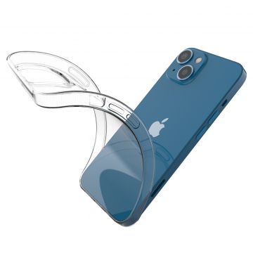 Carcasa Ultra Clear compatibila cu iPhone 14, TPU, 0.5mm, Transparent
