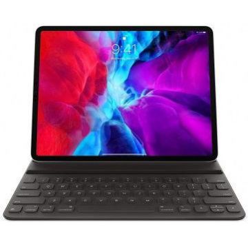 Husa Apple Smart Keyboard Folio mxnl2ro/a pentru tableta iPad Pro 12.9inch gen4, Layout RO (Negru)