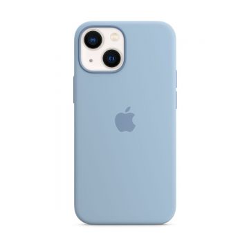 Husa de protectie Apple cu MagSafe pentru iPhone 13 mini Silicon Blue Fog