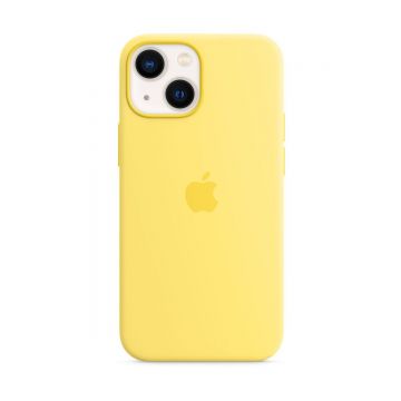 Husa de protectie Apple cu MagSafe pentru iPhone 13 mini Silicon Lemon Zest