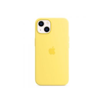 Husa de protectie Apple cu MagSafe pentru iPhone 13 Silicon Lemon Zest